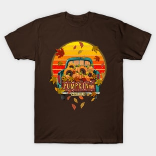 Fall Pumpkin Truck Autumn Pumpkin Squad T-Shirt